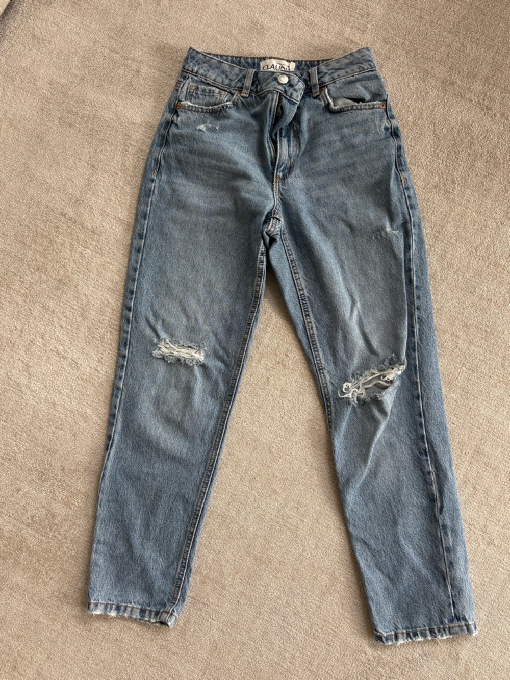 Dynamite Men's Light Blue Distressed Slim Jeans